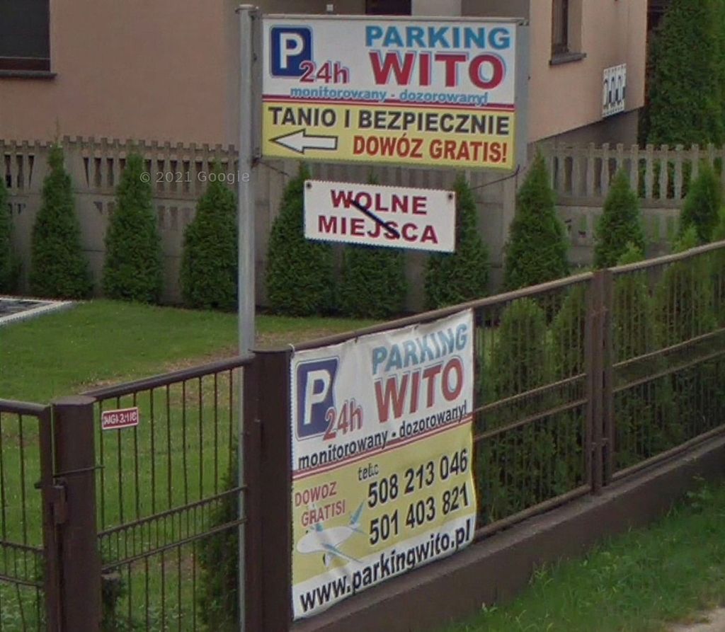 Parking WITO - plac postojowy - lotnisko Katowice-Pyrzowice (KTW) - zdjęcie 2